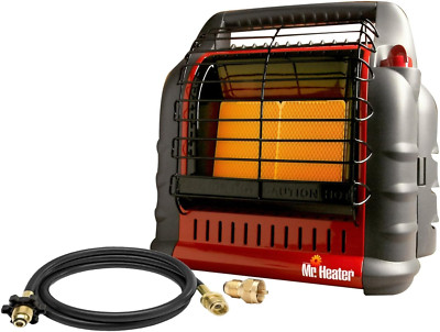 Mr. Heater Big Buddy Portable Propane Heater & Hose Bundle - 4k-18k BTU