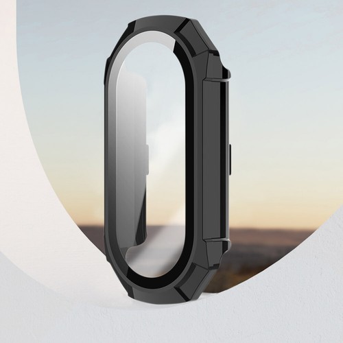 Bumper Shell Case PC Glas Displayschutzfolie für Xiaomi Mi Band 8 Smart Band DE - Zdjęcie 15 z 18