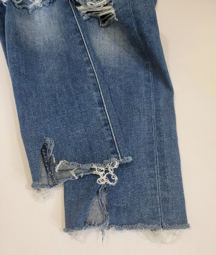 Jean Laramie DL1961 Farrow High Rise Skinny Crop Capri A Strappo Ginocchio, Taglia 25 ORLATI - Foto 8 di 12