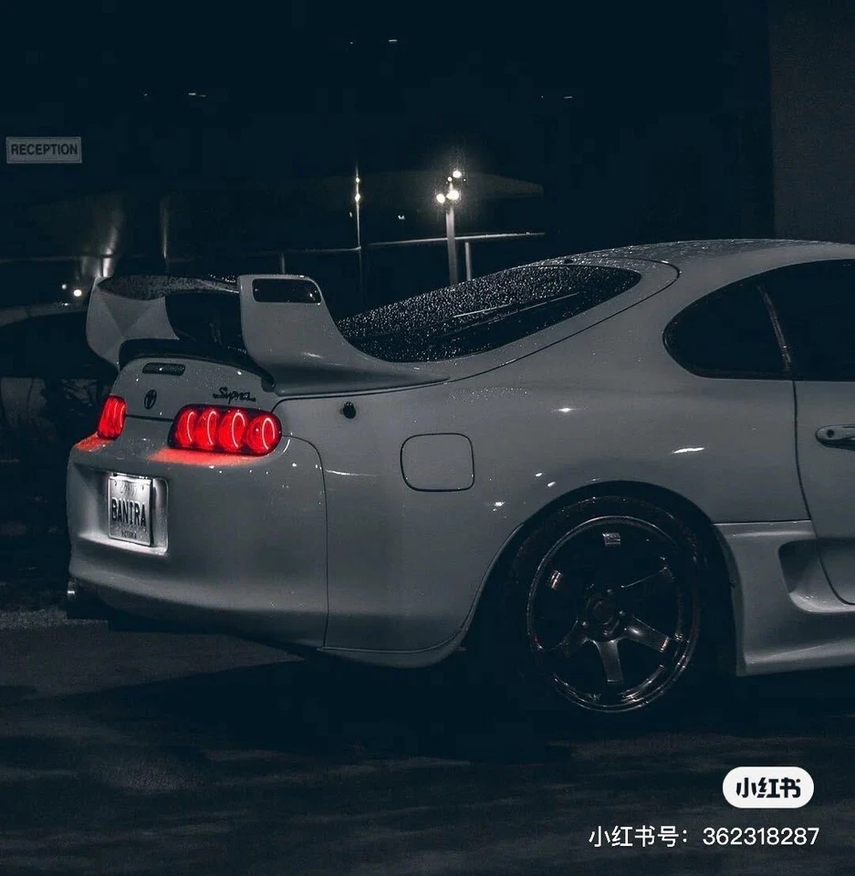 Alerón trasero para maletero Toyota 1993-1998 Supra JZA80 hoja de fibra de carbono Foto 2 de 3