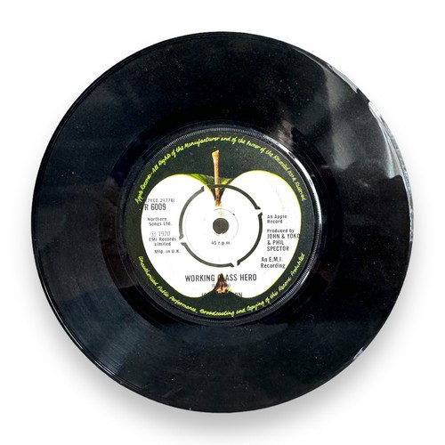 John Lennon Imagine 7" Apple R6009 1970 Imagine/Working Class Hero Yoko Spector - Foto 2 di 6