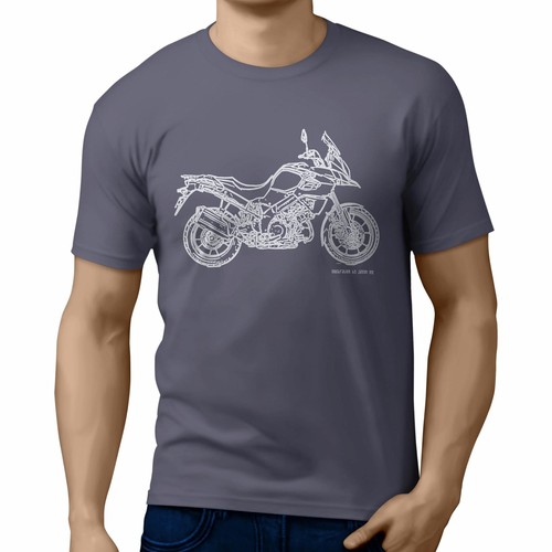 JL Illustration for A Suzuki V Strom 1000 ABS 2015 Motorrad Fan T-Shirt - Bild 15 von 24