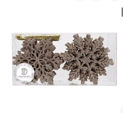 Snowflake for Christmas 4-inch Set of 36, nice and cozy looking and feeling deco