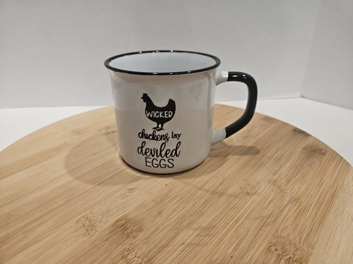 Wicked Chickens Lay Deviled Eggs Ceramic Coffee Cup Mug - Picture 8 of 11