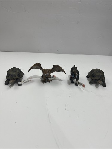 Schleich Konvolut 4 Tiere Figuren Wildtiere Schildkröte, Eule, Affe selten & ausgemustert - Bild 9 von 9