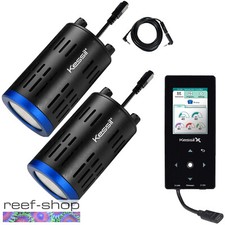 2x Kessil A160WE Tuna Blue LED LIght  Link Cable  Spectral Controller X Bundle