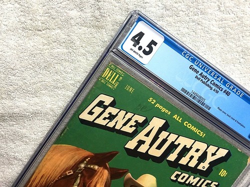 Gene Autry Comics #40 cgc 4.5 Dell Jun 1950 off-whit pgs Photo covers front/rear - Picture 4 of 10