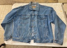 Vintage WRANGLER HERO Denim Trucker Jean Jacket Classic 90  s size Large
