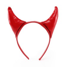 DEVIL HORNS HALLOWEEN HEADBAND FANCY DRESS CHILDS ADULTS ACCESSORY RED DEVIL LOT