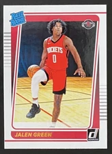 2021-22 Panini Donruss #209 Jalen Green Rated Rookie RC Houston Rockets