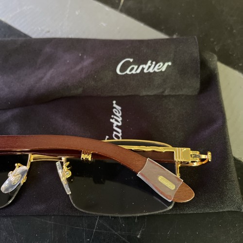 CARTIER Sunglasses Brown Tortoise Shell Pattern 51-18 140 T8101053 10K - Picture 7 of 16