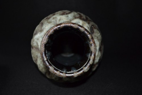 Vintage Scheurich MCM Fat Lava Vase Dark and light Green-Teal Glaze 636-28 - Bild 4 von 6