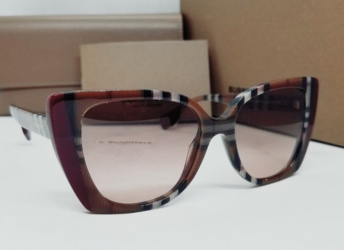 BURBERRY brown check/pink gradient MERYL BE4393 405413 54 sunglasses NEW IN BOX! - Picture 4 of 12