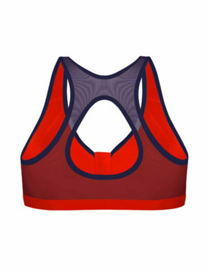 Sujetador deportivo AMORTIGUADOR verde lima activo con cremallera, EE. UU. 32F, UK 32E, NUEVO SIN ETIQUETAS Foto 3 de 3