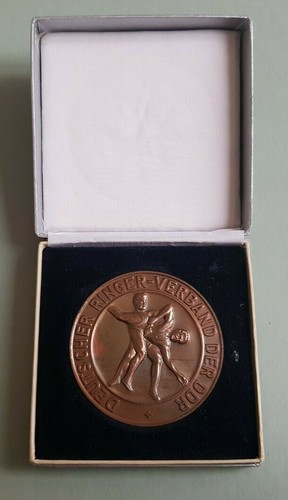 DDR Medaille - Ehren-Plakette - Deutscher Ringer-Verband der DDR - Dresden 1972