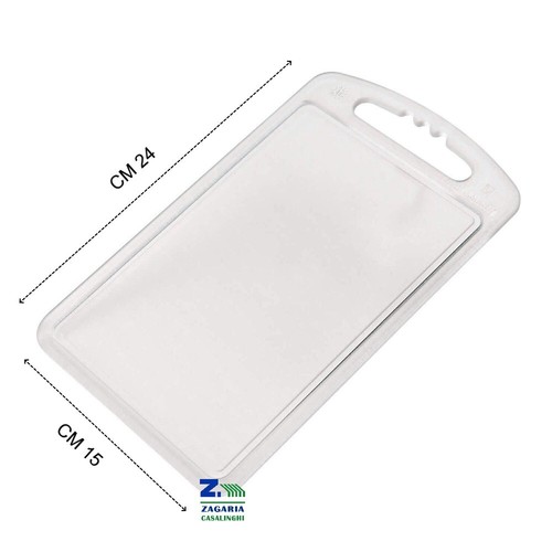 TAGLIERE IN PLASTICA TRASPARENTE CM 24X15 LAVABILE IN LAVASTOVIGLIE - Foto 2 di 2