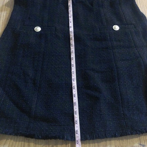 H&M Black Tweed US Large Zip Up Dress - Picture 17 of 18