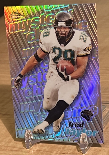 1999 Topps Mystery Chrome Refractor Fred Taylor #M3 Florida Gators/Jaguars - Picture 8 of 10