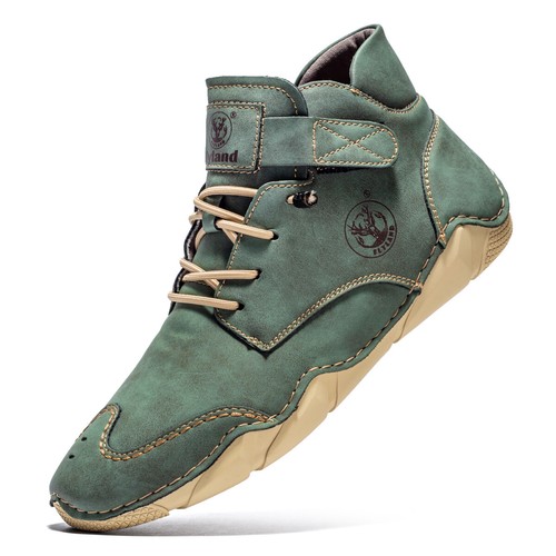 FLYLAND Para hombres Moda Tenis Vintage Cuero Zapato Hecho a Mano Chukka Vestido Botas - Imagen 39 de 50