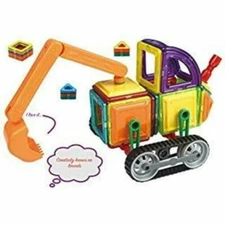 Zasca MagneticTiles Building Blocks 78 Pieces, Construction Toys, Educational .