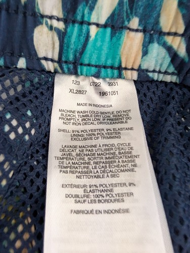 Columbia Sportswear 38x3 Bogata Bay Shorts Women's Size XL Blue Floral Stretch - Picture 7 of 10