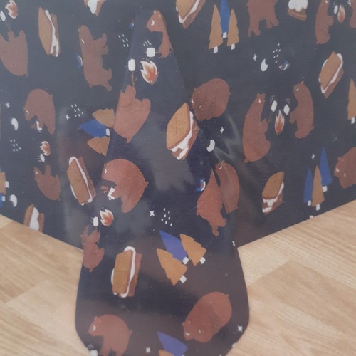 Vinyl Tablecloth Smores Bears Campfire 60x84 Camping Picnic Party - Picture 3 of 3