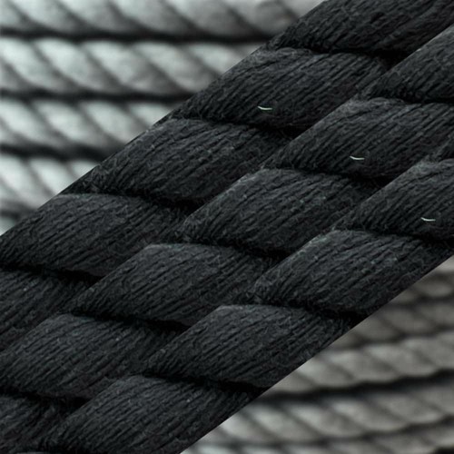 Cuerda de algodón gris pizarra natural de 12 mm, en un carrete, 3 hilos - Selecciona tu longitud - Imagen 2 de 7