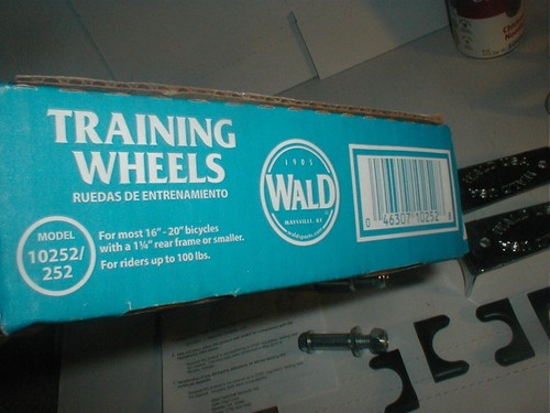 2019 WALD 16" or 20" Bicycle Training Wheels USA Bolt On Metal Accessory BOX - Picture 20 of 23