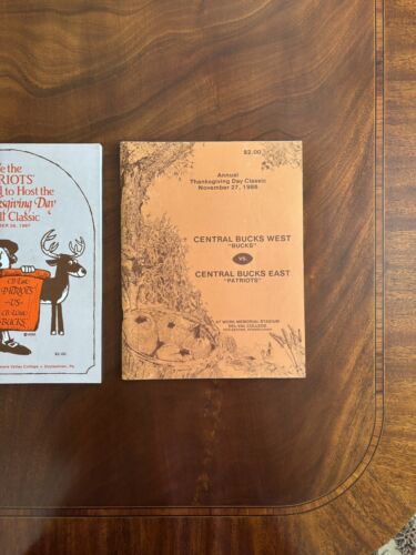 Central Bucks West vs Central Bucks East High School Football Program 1986 & 87 - Picture 2 of 2