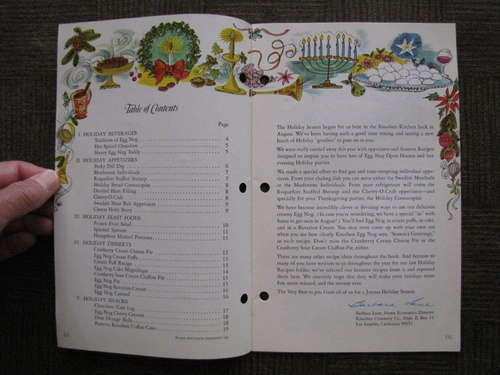 KNUDSEN HOLIDAY RECIPES Featuring Knudsen Products Punched For 3 Ring Binder1965 - 第 2/5 張圖片