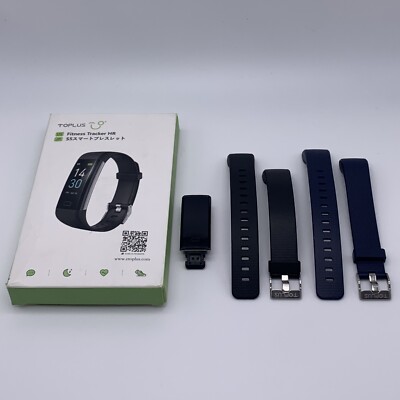 Toplus Fitness Tracker HR w/ Wristbands Track Steps Calories iOS 9.0 Android 4.4
