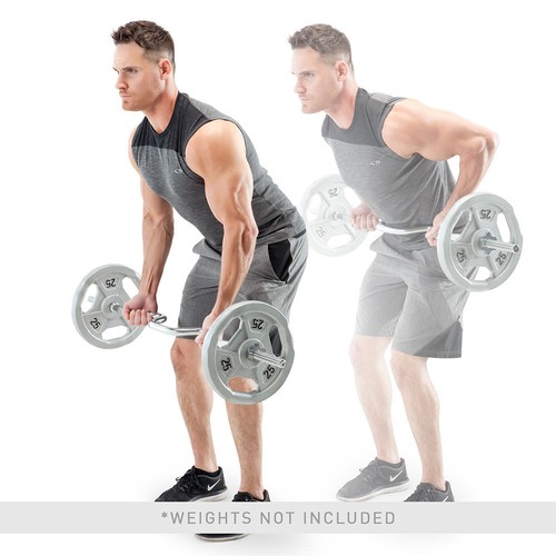 Marcy Solid Combo Curl Bar for Triceps & Biceps TBC-51 Weight Lifting Excercises - Picture 10 of 11