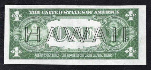 FR. 2300 1935-A $1 ONE DOLLAR “HAWAII” SILVER CERTIFICATE CHOICE UNCIRCULATED (D - Picture 2 of 2