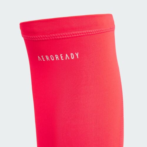 adidas AeroReady Running Arm Sleeves Gym Football Sports Training Red - Picture 2 of 3