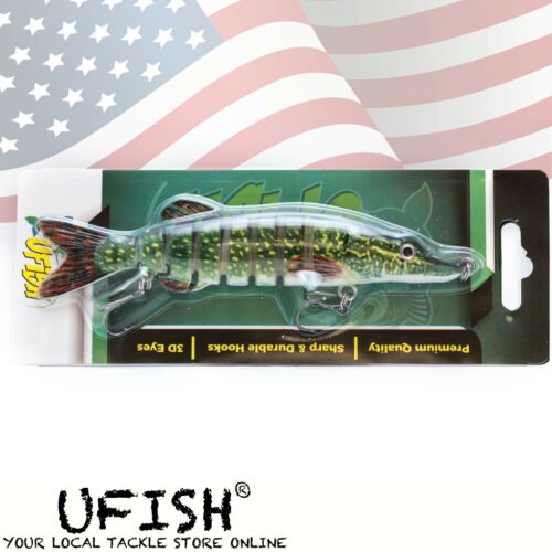 Fishing Lure Bait Segment Crankbait Swimbait Fish Lures Bass Hook Robotic - Picture 25 of 35