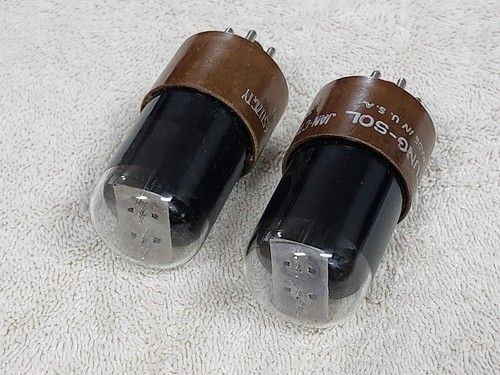 Matched Pair Tested NOS Tung-Sol Round Plate JAN 6SU7GTY 6SL7 Tubes - Bild 5 von 6