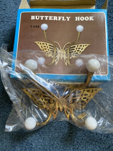 Vintage Butterfly Clothes Hook #135 NIB Marco Polo Imports Inc. - Picture 2 of 5