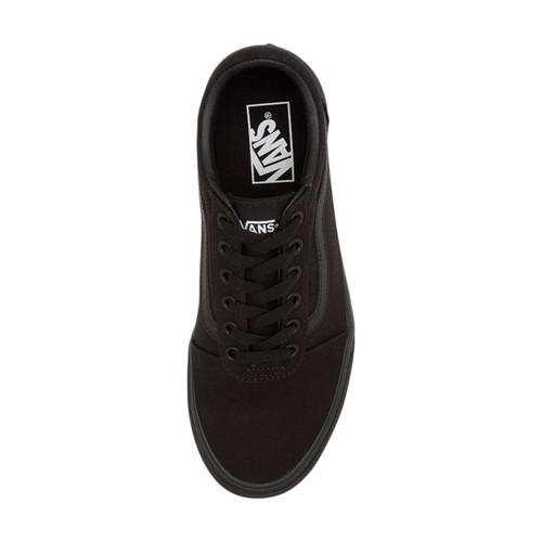 Womens Vans Ward Low Top Canvas Black/ Black Lace Up Shoes - Picture 4 of 6