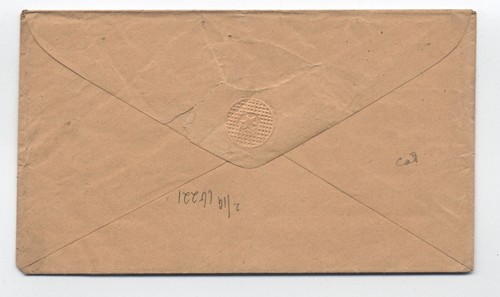 1850s Hanover NH blue CDS and paid 3 in circle stampless cover [h.6724] - Imagen 2 de 3
