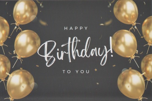 Birthday Colorful Balloons And Gifts 1 Card 1 Envelope Greeting Card - Picture 47 of 48