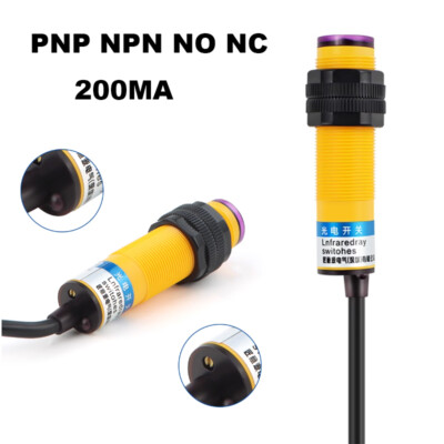 Infrared Diffuse Reflection Photoelectric Switch Proximity Sensor PNP ...