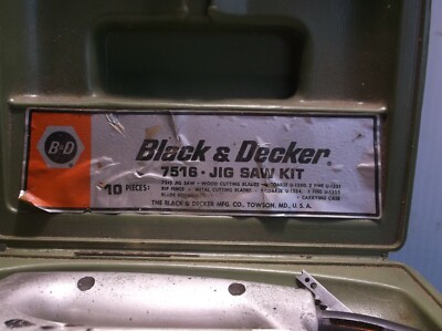 Black & Decker #7516 Jig Saw With Case | eBay