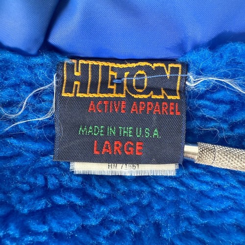 Hilton Large Blue Nylon Jacket Northern Ohio Model A Club Ford Logo Patch USA - Picture 5 of 16