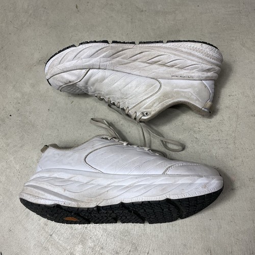 Hoka One One W Bondi SR Shoes White Gray Running Walking Sneakers Womens US 10.5 - Picture 5 of 7