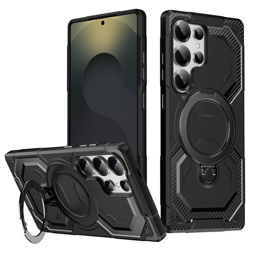 Etui magnetyczne Fo Samsung S25 S24 S23 S22 Ultra A06 A16 Magnetyczny pierścień Stojak Cover - Zdjęcie 6 z 18