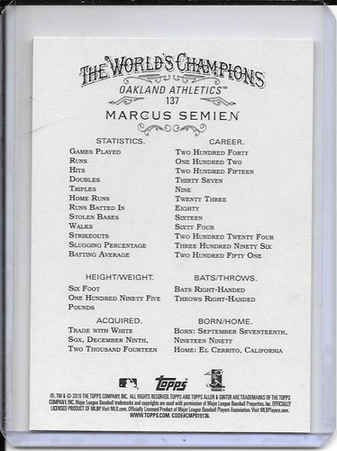 2016 Topps ALLEN & GINTER..You Pick From List 1-175 - Picture 271 of 347