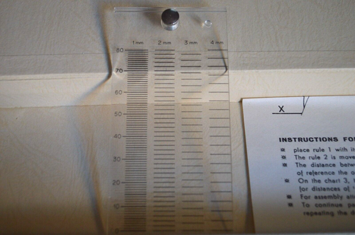 TECNOSTYL 104 ITALIENISCHER STROMABNEHMER PARALLELOGRAPH 70er Jahre MIT ANLEITUNG + BOX - Bild 7 von 8