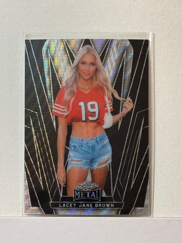 2024 Leaf Metal Women Of Sport Base Black Wave #48 Lacey Jane Brown 1/1 - Picture 1 of 2