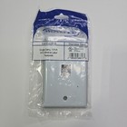 Wavenet 1-Port Stainless Steel Single-Gang Phone Data Multimedia Faceplate SSFP