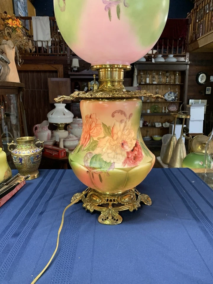 Lámpara de aceite electrificada grande Lo que el viento se llevó Foto 4 de 4